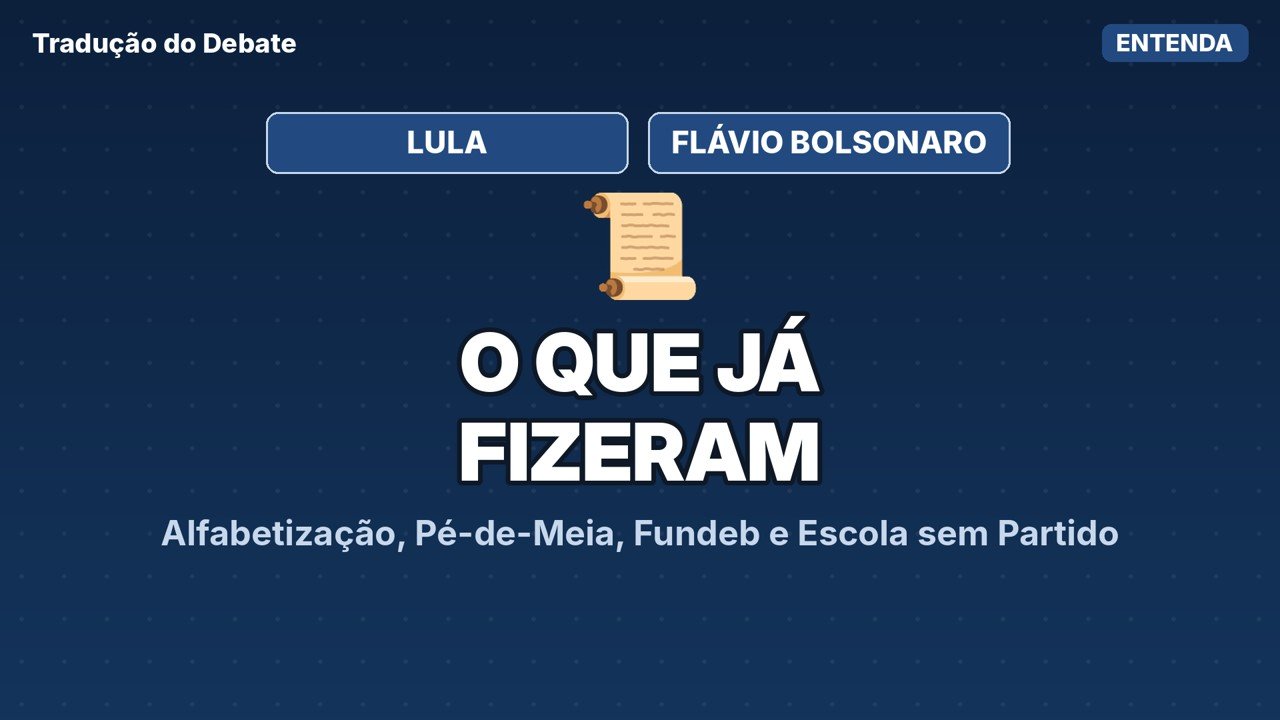 Escola: o que Lula e Flávio já fizeram na educação